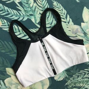 {VS PINK} ULTIMATE zip sports bra